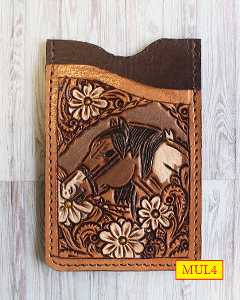 WESTERN GENUINE LEATHER CARD HOLDER