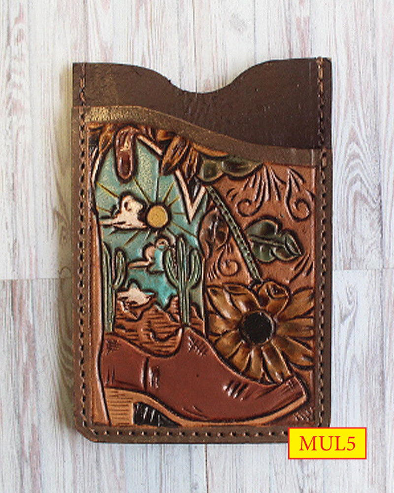 WESTERN GENUINE LEATHER CARD HOLDER