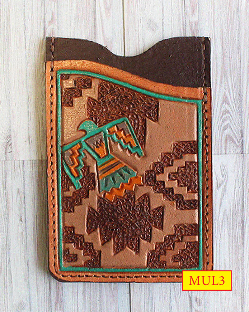 WESTERN GENUINE LEATHER CARD HOLDER