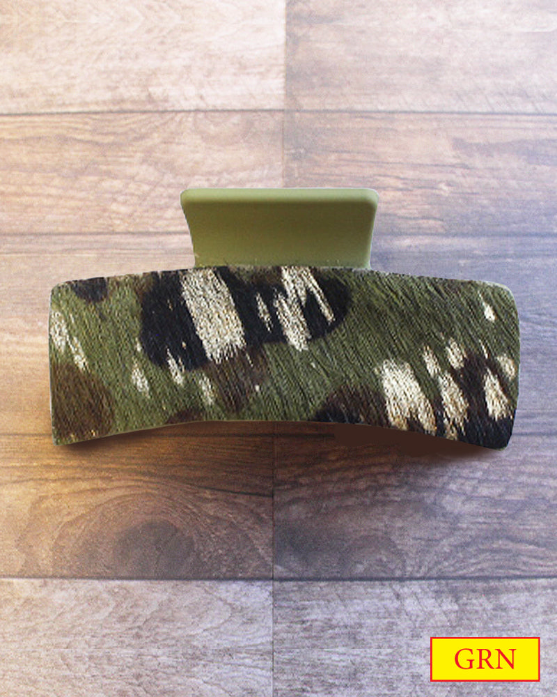 WESTERN COWHIDE HAIR CLAW CLIPS