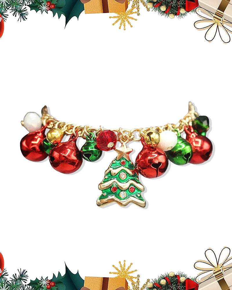 CHRISTMAS THEME PENDANT BELL BRACELET