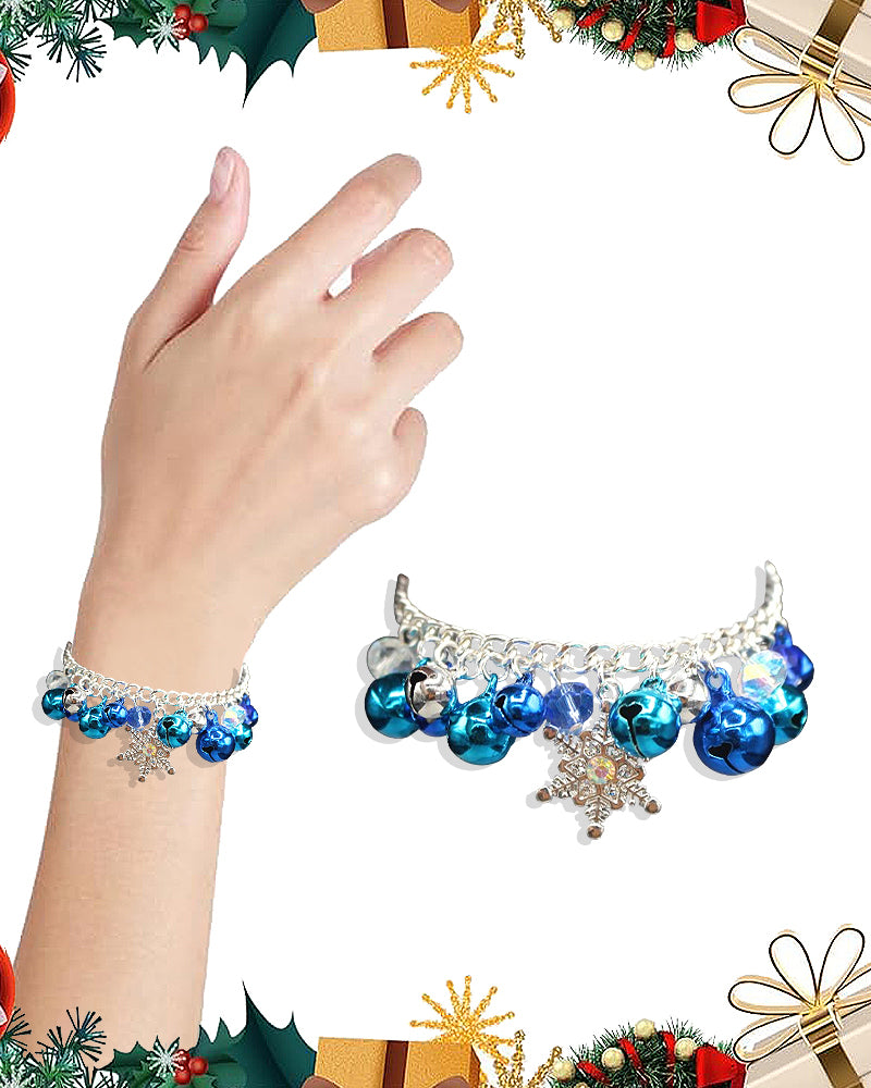 CHRISTMAS THEME PENDANT BELL BRACELET