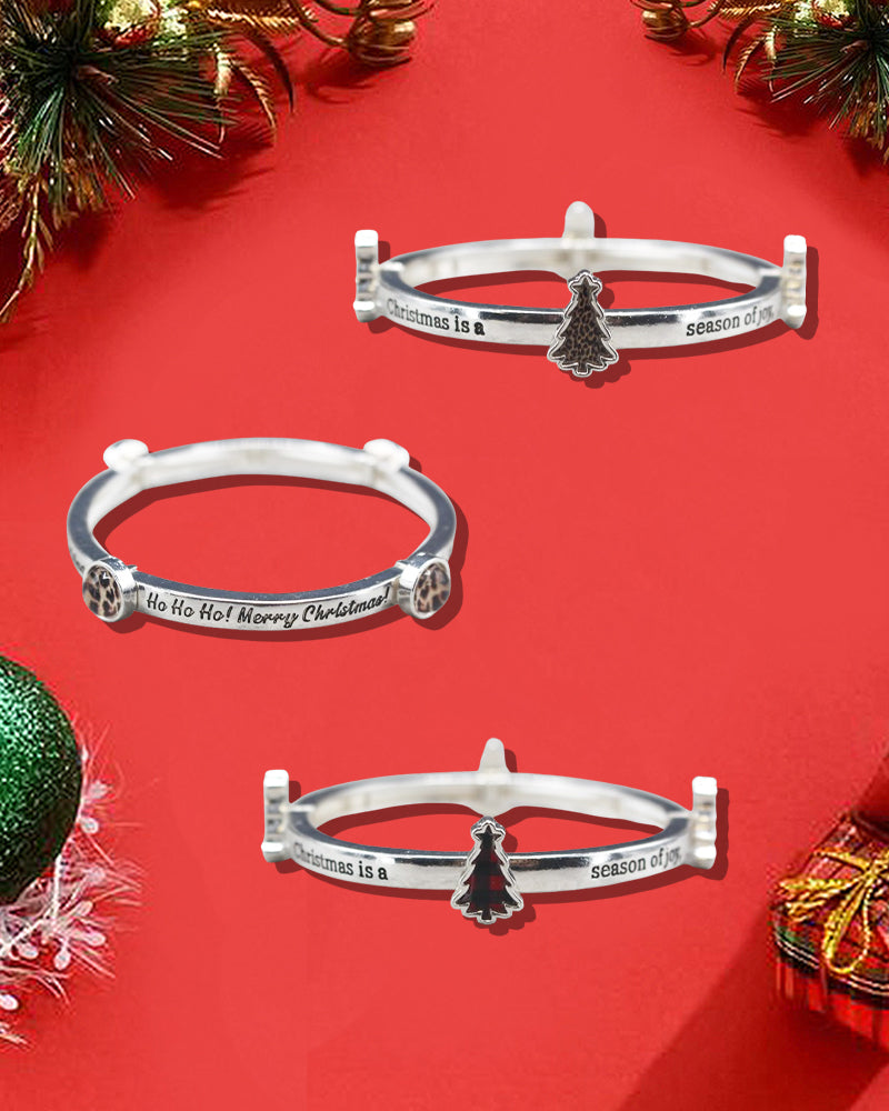Bubble Christmas Message Bracelet