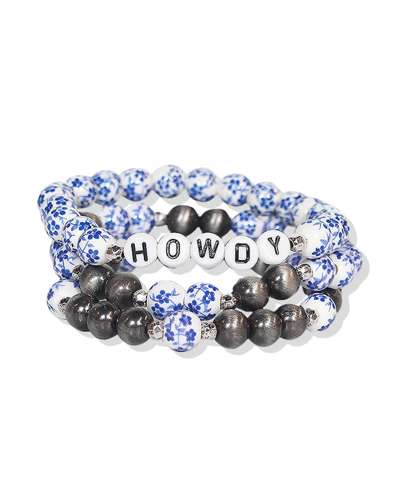 Western 3 For 1 Set Porcelain Bracelet