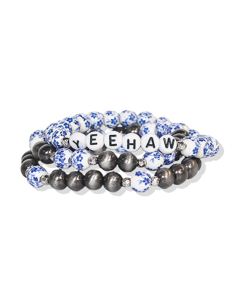 Western 3 For 1 Set Porcelain Bracelet