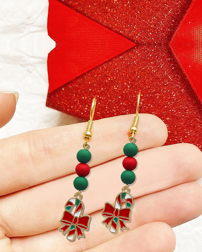Christmas Theme Rubber Ball Earrings