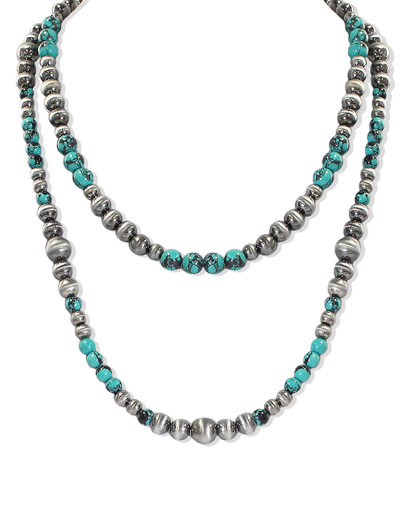 HIGH QUALITY WESTERN NAVAJO PEARL 22" NECKLACE