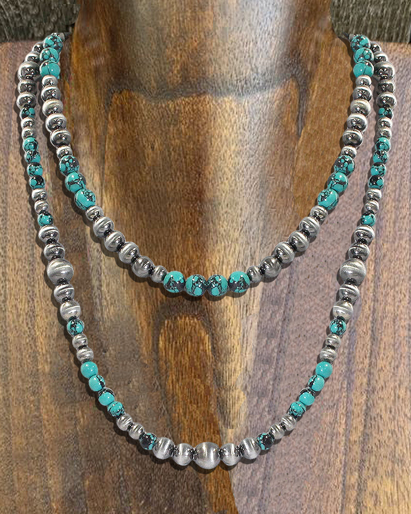 HIGH QUALITY WESTERN NAVAJO PEARL 22" NECKLACE