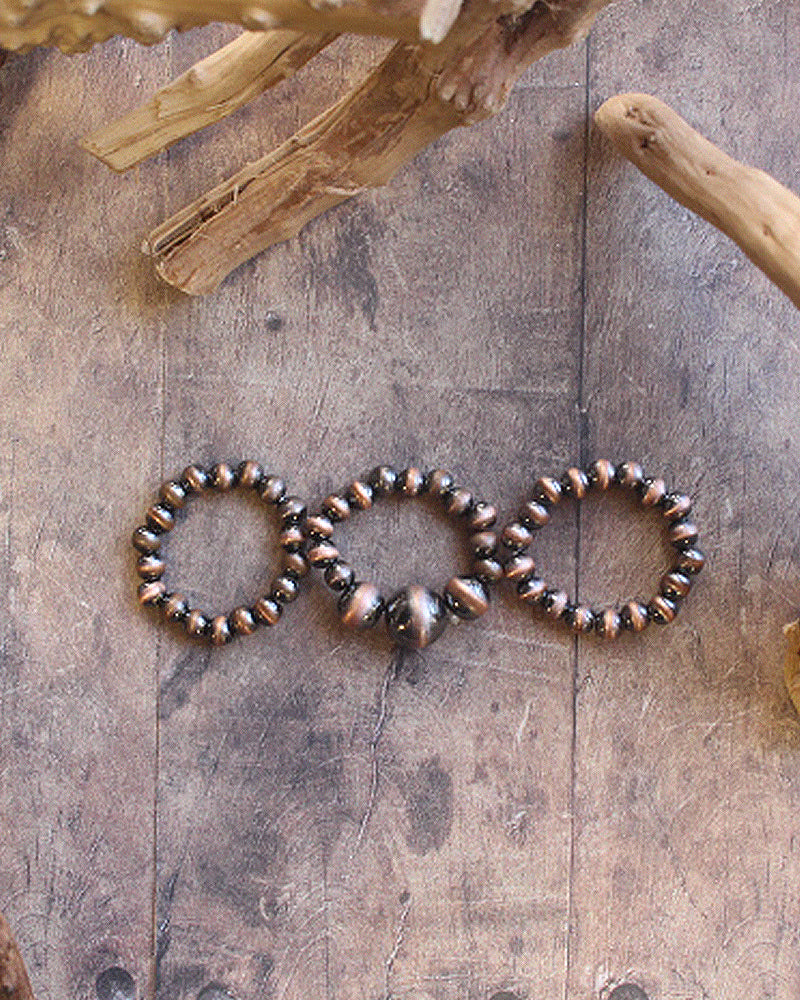 WESTERN NAVAJO 3 FOR 1 SET RING
