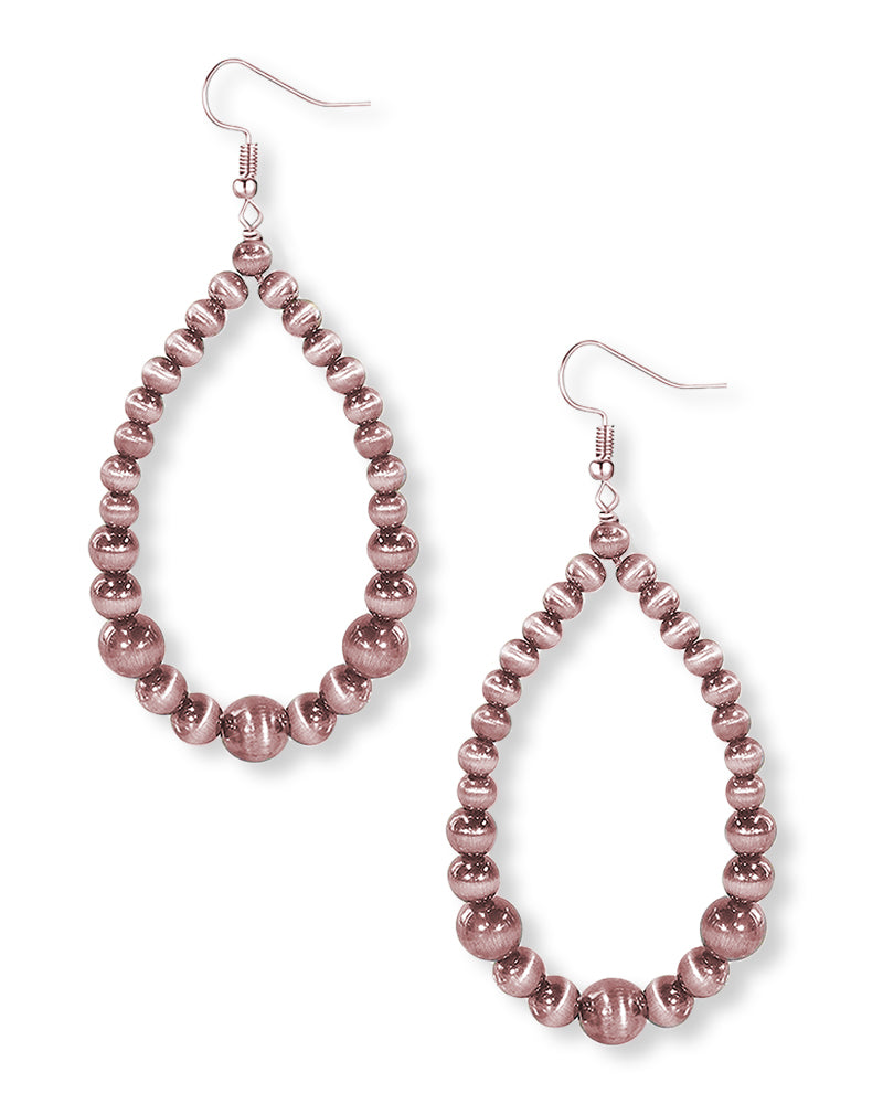 WESTERN TEARDROP SHAPE NAVAJO PEARL EARRINGS