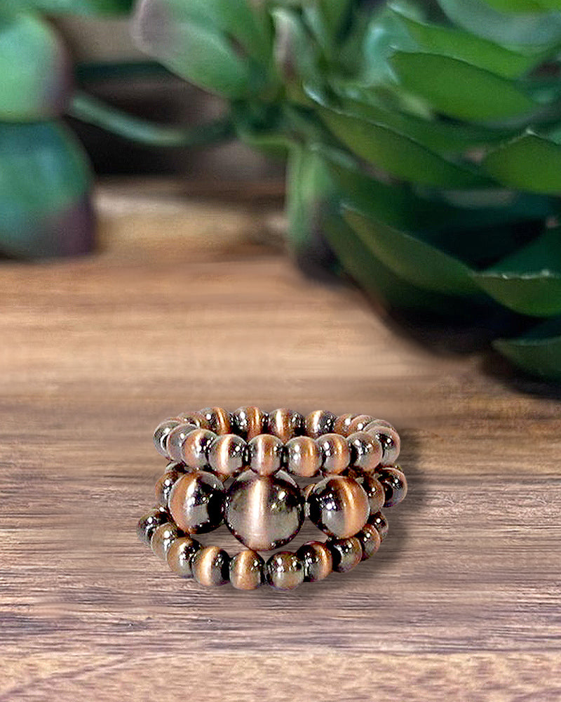 WESTERN NAVAJO 3 FOR 1 SET RING